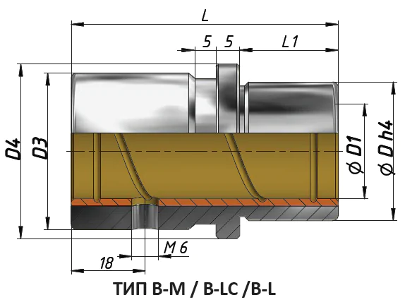 Втулка быстросменная с бронзовой внутренней частью BP-BEE/B — фото 3